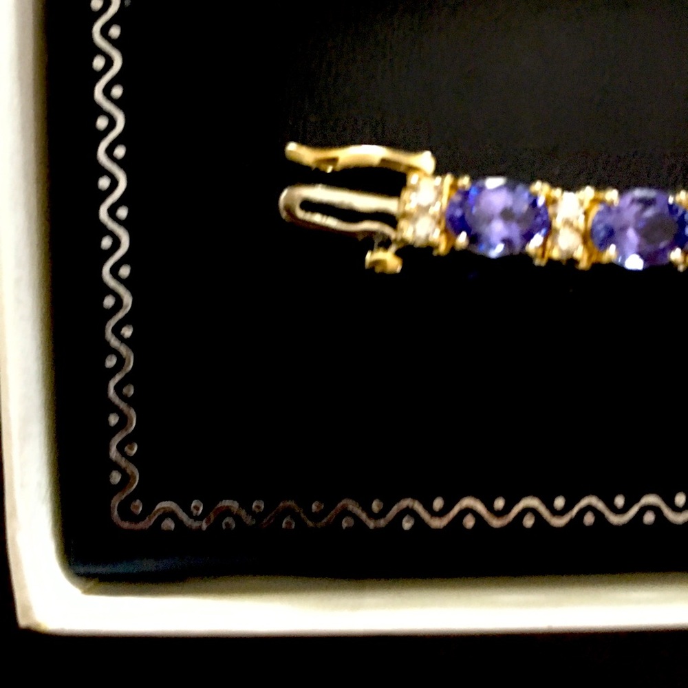 14k yellow gold tennis bracelet